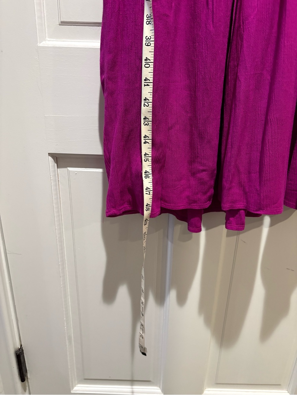 NWT LOFT Small Fuchsia Spaghetti Strap Tiered Maxi Dress - Picture 7 of 13